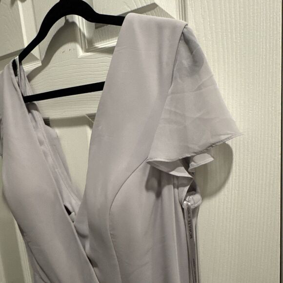 NWT‎ MoriLee Madeline Gardner Bridesmaid Dress 21640 in Silver 16 Plus Mother - Picture 6 of 8